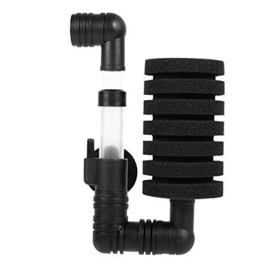 Imagem de Cryfokt Bomba de Filtro de Tanque de Peixes EcoFriendly Superfície Grande Oxigênio Esponja Bioquímica Bomba de Ar Filtro de Aquário Com Ventosa de Cabeça única para Pequenos Peixes de água Doce (2830)