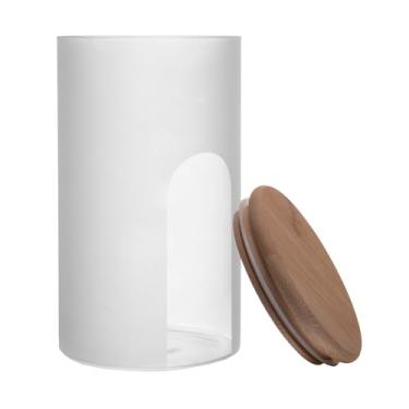 Imagem de WOLFF - Pote com Tampa de Bambu Frosted 10cm x 10cm x 17,5cm Vidro Borossilicato