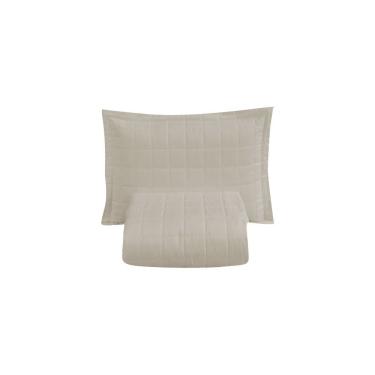 Imagem de Kit Cobre Leito Matelado Dupla Face Soft 2 Peças Solteiro 100% Poliéster - Areia