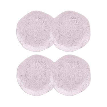 Imagem de Conjunto 4 Pratos De Sobremesa 21,5cm Ryo Pink Sand Porcelana Oxford