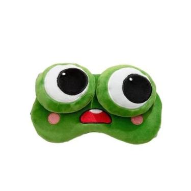 Imagem de MáScara De Dormir 3d Blackened Frog,Adequada Para Descanso E Viagens,Tamanho AjustáVel(Sapo Acordado,2UNI)