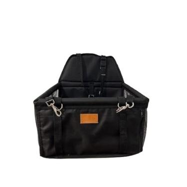 Imagem de Cadeirinha Assento Cadeira Pet de Carro para Cães Cachorro Gatos ATÉ 10KG -Transporte Passeio Viagem (Preto)