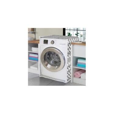 Imagem de Capa para Máquina de Lavar, Poliéster e PVC, Tamanho GG, 60x84cm, Compatível com LG Direct Drive 8,5kg, Electrolux Turbo 10kg, Samsung Eco Bubble