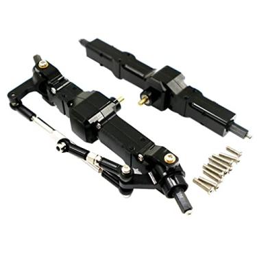 Imagem de Eixo de transmissão dianteiro traseiro do carro, resistente para caminhão militar 1/16, preto