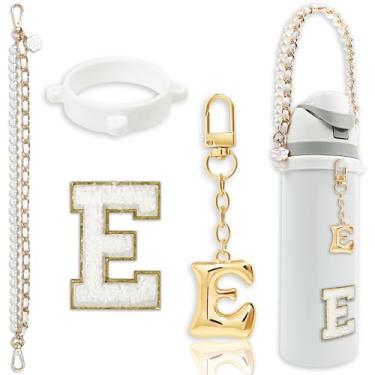 Imagem de BydGxy Conjunto de alças com pingente de letras fofas para garrafa de água Owala 680 g, 947 ml, 1,134 g, Owala Kids, copo de café Owala, Owala FreeSip – Compatível com acessórios Owala e Stanley Cup