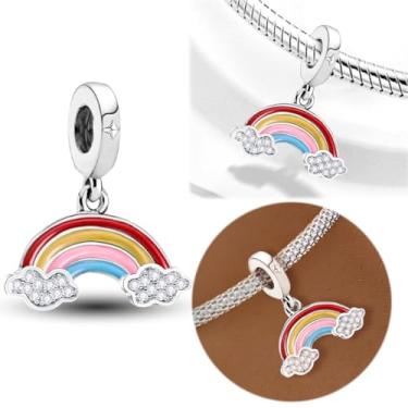 Imagem de 1 peça de berloque de prata elegante para mulheres, faça você mesmo e roupa diária combinando joias decoração presente para mamãe, 13.4*19.5mm, Prata, Sem Pedra Preciosa