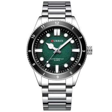 Imagem de Relógio de Quartzo Masculino Pulseira de Aço inoxidável Design Classico Impermeavel 