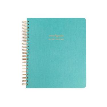 Imagem de momAgenda Agenda grande para o ano escolar 2024-2025, edição home office – Calendário de 12 meses com capa impermeável (julho de 2025 a agosto de 2026) (azul-petróleo)