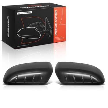 Imagem de A-Premium 2 peças de tampas de espelho retrovisor do lado do motorista e do passageiro - compatível com Ford Explorer 2011-2019 - preto liso