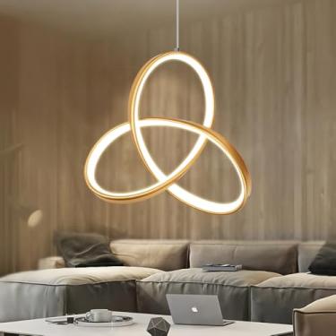 Imagem de 110V-220V, 28 * 28cm, Dourado Luminaria de Teto, Lustre, Lustre Sala de Jantar, Pendente Luminaria de Teto, Luminária de Teto, Luminaria Pendente