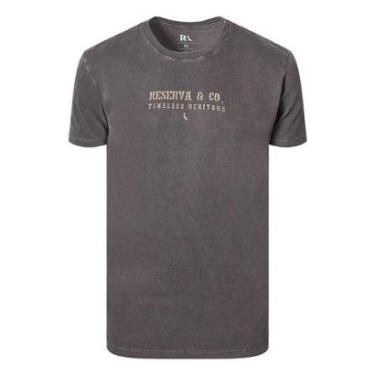 Imagem de Camiseta Reserva Slim Estampa Timeless Masculina Cinza-Masculino