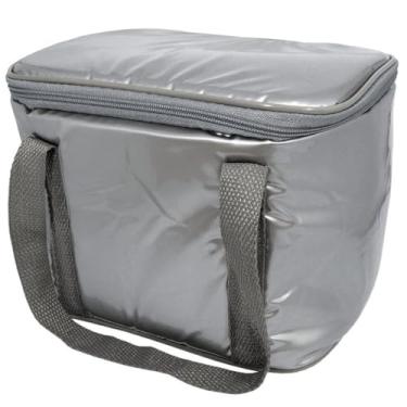 Imagem de Bolsa Térmica 10 Litros Prata para Transporte de Alimentos e Bebidas – Ideal para Lazer, Viagens e Uso Diário