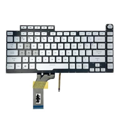Imagem de JINTAI Substituição para teclado Asus Rog Strix G531GT G531GU G531GD G531GW G531GV retroiluminado azul US