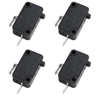 Imagem de Wantane Interruptores de 2 pinos de ação de pressão micro interruptores de porta de forno de micro-ondas AC 250V/125V mini interruptores de limite - 4 peças