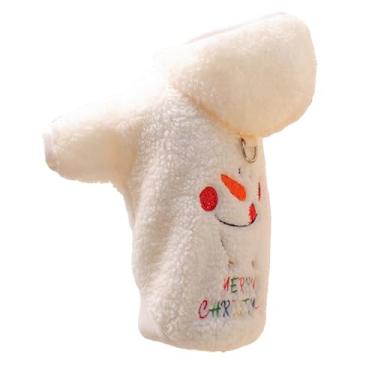Imagem de Roupas para cães – Moletons com capuz ajustáveis e quentes de boneco de neve, roupas de inverno para cães, para Dia das Bruxas, Ação de Graças, inverno, outono, aniversário
