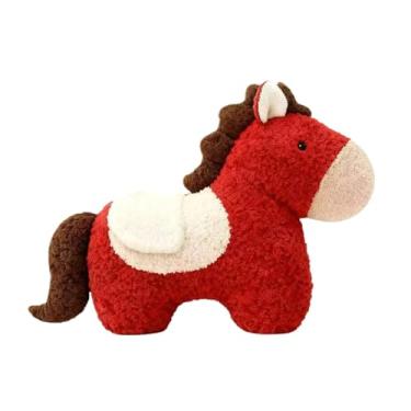 Imagem de Luwecf Almofada Decorativa com Desenho de Cavalo E Boneco de Pelúcia para Decoração de Escritório Ou Cama em Datas Comemorativas.