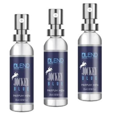 Imagem de Kit 3 Perfumes Blend 15 Ml Masc Jockey Blue Blend Brasil
