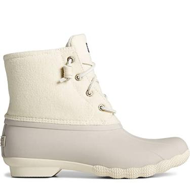 Imagem de Sperry Bota de chuva feminina Sts87098, Bota Impermeável de Borracha, Marfim, 11
