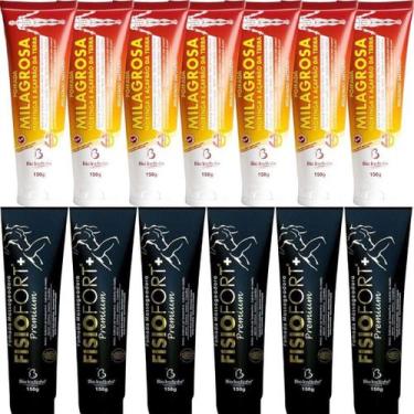 Imagem de Atacado 6 Pomada Milagrosa 150G + 5 Pomada Fisiofort Premium - Bio Ins