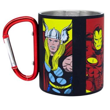 Imagem de Caneca Mosquetão Marvel Comics 300ml Zona Criativa - 10025310