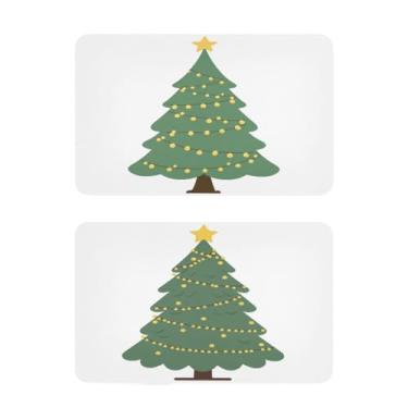 Imagem de Blueangle Conjunto de 2 ímãs de geladeira com estrela de árvore de Natal - Ímãs decorativos engraçados de geladeira de cozinha - Seguro para lava-louças e decoração magnética durável (325)