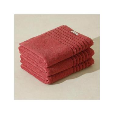 Imagem de Kit 3 Toalha de Banho Grande Grossa Orfeu 72x130 cm 100% Algodão - NoB