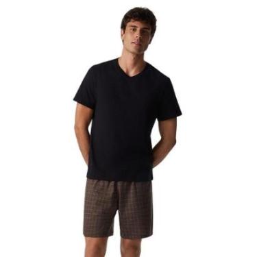Imagem de Pijama Masculino Curto Estampado Hering-Unissex