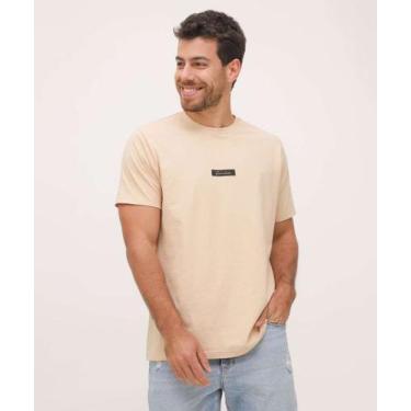 Imagem de Camiseta Masculina Manga Curta MR-37035, Bege, GG