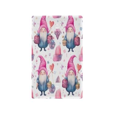 Imagem de Wassud Placa de cobertura de interruptor de luz padrão de gnomo aquarela, capas de tomadas duplex, placa de parede, decoração de casa, sala de estar, quarto, decoração