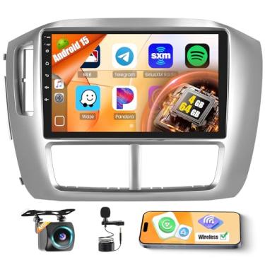 Imagem de Inefala 4G 64G para Honda Pilot 2006-2008 tela de rádio CarPlay Android 15 IPS tela sensível ao toque 9 polegadas estéreo para carro Android câmera de backup automático Bluetooth 5.0 GPS FM RDS EQ