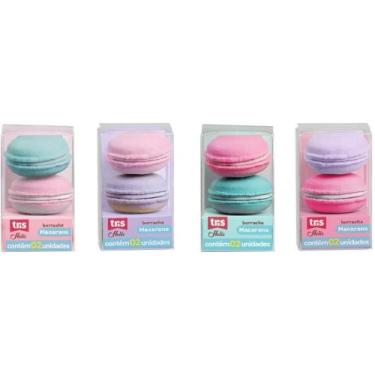Imagem de Borracha Decorada TRIS Macaron 4 Cores Display com 24 Unidades - Summi