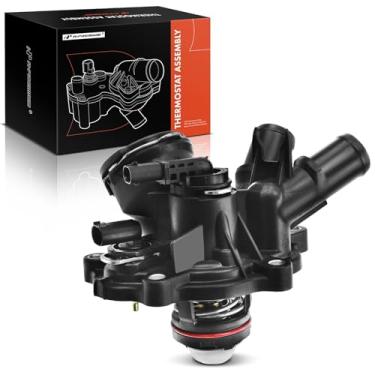 Imagem de A-Premium Conjunto de carcaça do termostato de arrefecimento do motor compatível com Mercedes-Benz W205 C250 R172 SLK250 2012-2015 W212 E250 2014-2016 1,8L