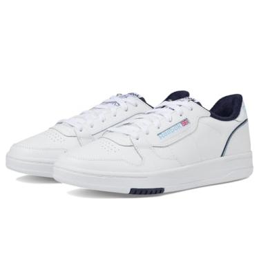 Imagem de Reebok Tênis unissex adulto Phase Court, Branco/azul marinho/azul macio, 35/36 BR