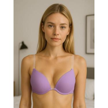 Imagem de Sutiã com Bojo Costa Nua Frente Única - c4 SILICONE, Lilás, GG