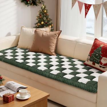 Imagem de ODreamyDogs CouchCover Capa de sofá para animais de estimação, cobertor lavável, protetor de colchão de 70 x 210 cm, camas de cachorro verde-escuro para cães grandes e médios, capas de sofá à prova de