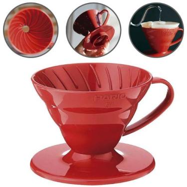 Imagem de Suporte Coador de Café Vermelho Hario V60 Tamanho 01 Original