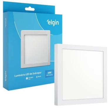 Imagem de Luminária de Sobrepor LED 24W 6500K Quadrada Elgin