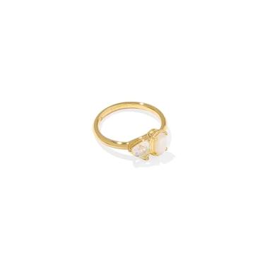 Imagem de Kendra Scott Anel feminino Tatum Band Gold Neutral Mix, 7