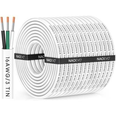 Imagem de Fio marinho NAOEVO 16 Gauge 16/3 Triplex 16 AWG 60m à prova d'água