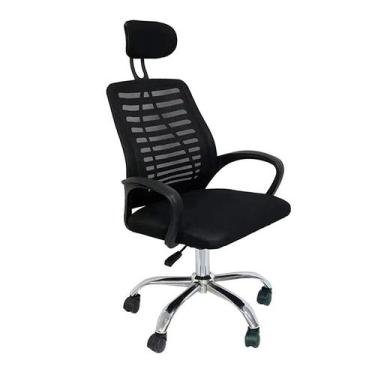 Imagem de Cadeira de Escritório Presidente Giratória Cádis Preta - Modern