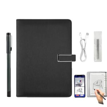 Imagem de Tangxi Conjunto de Caderno e Caneta Digital, Caneta Inteligente para Anotações, Sincronização de Papel para Digital Em Tempo Real, Reprodução e Compartilhamento Via APP, Compatível Com (Preto)