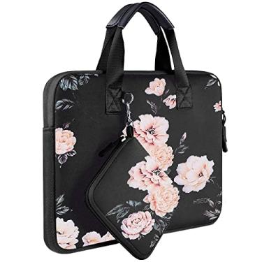 Imagem de Hseok Capa elástica para laptop de 12,9 13 polegadas com bolsa pequena compatível com MacBook Air M3/M2/M1 de 13 polegadas, Mac Pro M2/M1, iPad 13 12,9, XPS 13 e a maioria dos tablets Chromebooks de