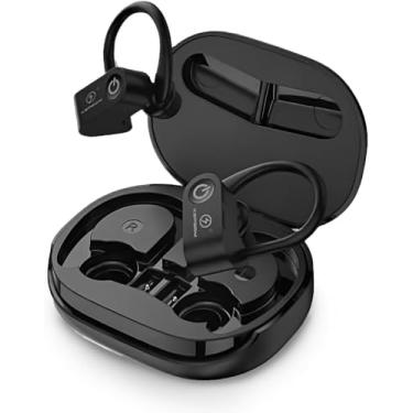 Imagem de Fone de Ouvido Bluetooth Resistente Água, Bateria com mais de 10h de autonomia, Microfone Embutido. Design Ergonômico Ideal Para Esportes Corridas Atividades Físicas Videogame I.Phone Android Premium