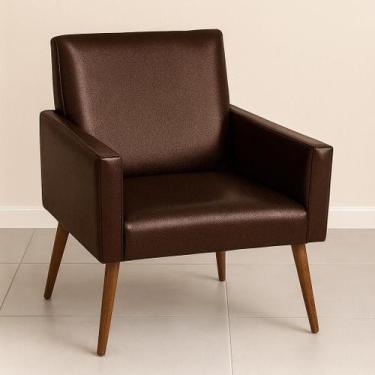 Imagem de Capa para Poltrona decorativa Sala Nina  Malha Acetinada com Brilho  D