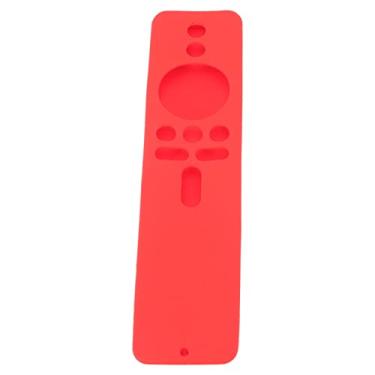 Imagem de GLOGLOW Capa de Necessidades Diárias para TV Stick 4K, Capa Leve de Controle Remoto à Prova de Choque Com Design Antiderrapante e Cordão Protetor de Silicone Nan (Conjunto Vermelho)