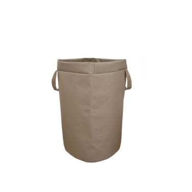 Imagem de Cesto Dobrável Grande 48L/75L Organizador Multiuso para Roupa Suja e Objetos Domésticos(75L - Cáqui)