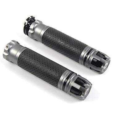Imagem de Arashi Punhos de guidão universal para motocicletas 7/20.3 cm 22 mm para Honda Suzuki, BMW, Yamaha, Kawasaki, Ducati, todas as motos esportivas, preto GSXR 600 750 1000 1300 Hayabusa