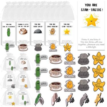 Imagem de SINCCO 25/50/100 conjuntos de presentes de agradecimento de funcionários a granel, presente de agradecimento de equipe pequena para funcionários do mês com cartões de agradecimento inspiradores para