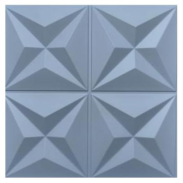 Imagem de Placa Painel Ripada 50x50cm - kit 20 peças 5m²(Mini estrelar cinza)