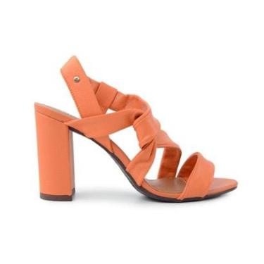 Imagem de Sandalia Feminina Parô Brasil Fly Couro Bergamota Laranja - 12195099-Feminino